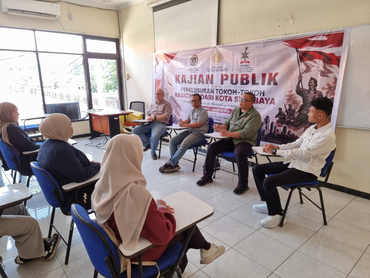 Kolaborasi PAPELS Dan Alumni Sejarah UNESA Gelar Kajian Publik, Telusuri Jejak Tokoh Nasional Asal Surabaya