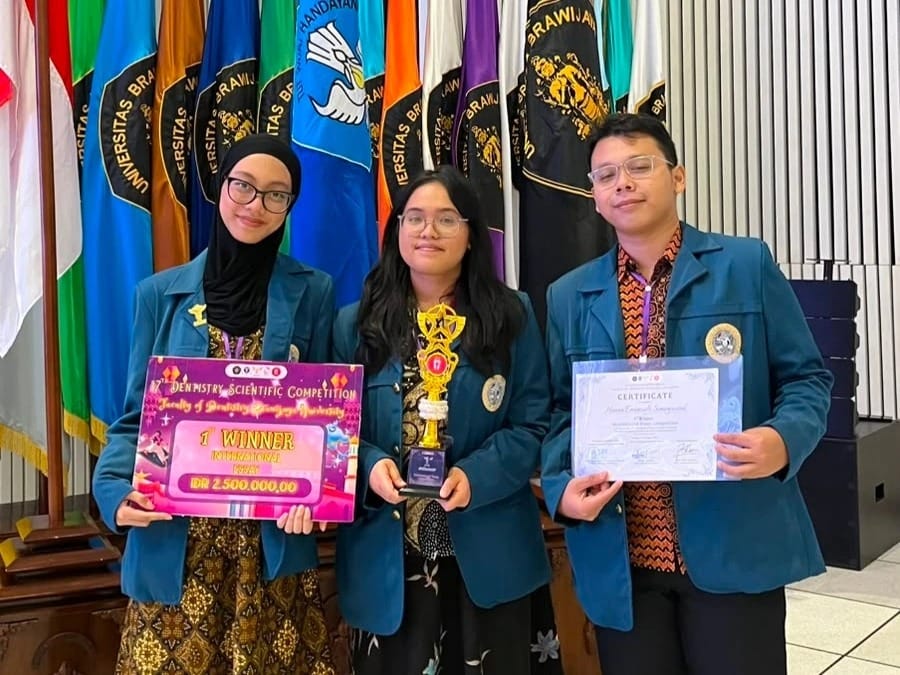 Mahasiswa FKG UNAIR Juara 1 Internasional Melalui Inovasi Regenerasi Pulpa Gigi