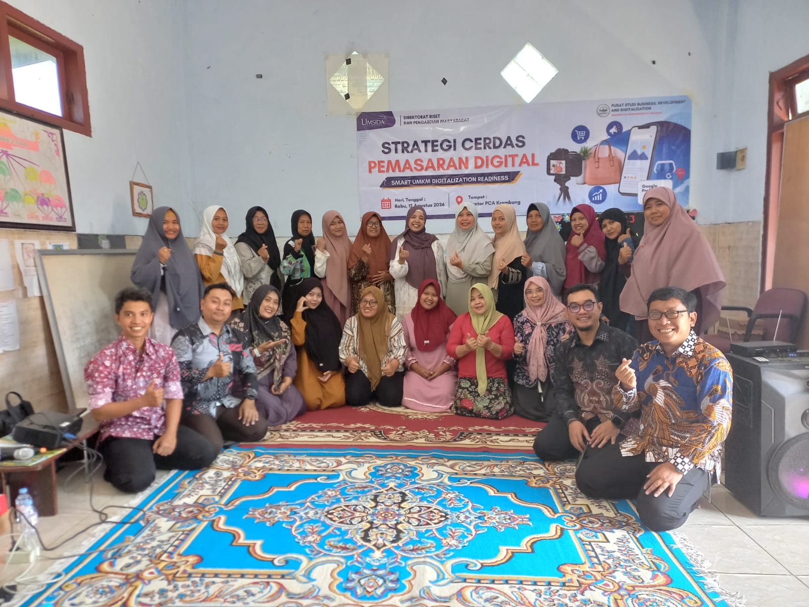 Akselerasi UMKM PCA Krembung Naik Kelas: PSBDD UMSIDA Bekali Jurus Pemasaran Digital Dan Optimasi Google Business