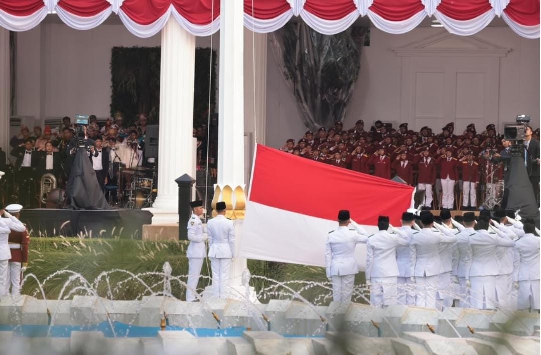 Presiden Prabowo Pimpin Upacara Detik-Detik Proklamasi Di Istana Merdeka, Berjalan Khidmat Dan Penuh Makna