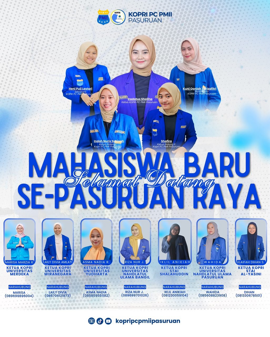 Sambut Mahasiswa Baru, KOPRI PC PMII Pasuruan Raya Salurkan Semangat Kaderisasi Di Berbagai Kampus
