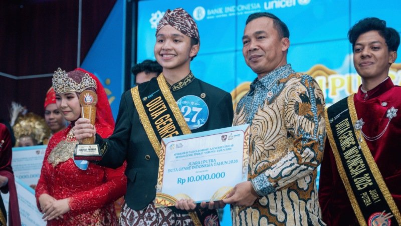 Arya Fatikh Juara 1 Putra Duta GenRe Indonesia 2026 Lewat Program SENANDUNG ASA