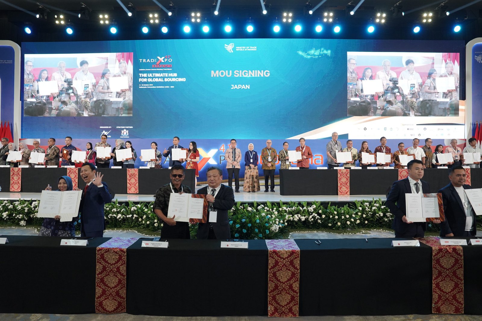 168 MoU Senilai USD 13,2 Miliar Ditandatangani Di Hari Pertama Trade Expo Indonesia Ke-41