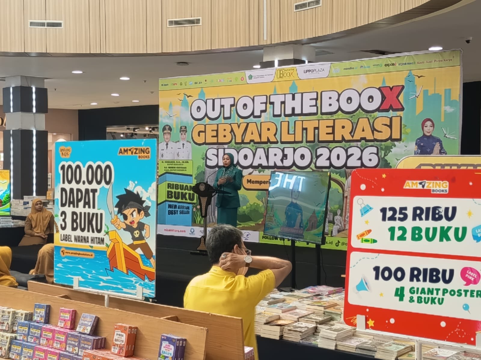 Out of The Boox: Gebyar Literasi Sidoarjo 2026 Resmi Dibuka Di Lippo Plaza Oleh Bunda Literasi Sidoarjo